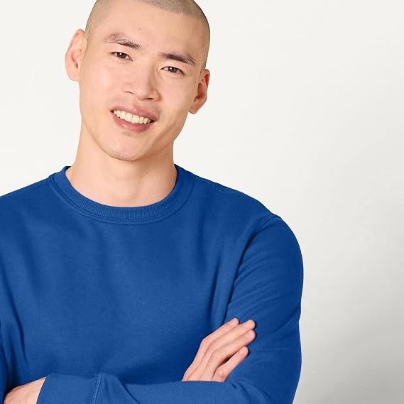 Immagine di Blue Crewneck Sweatshirt 3